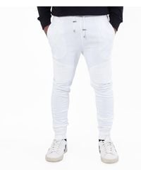 Balmain - Logo Print Cotton Sweatpants - Lyst