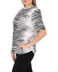The Attico - Zebra Print Bella T-shirt - Lyst