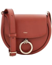 Chloé - Arlene Small Ring Half-Moon Crossbody Bag - Lyst