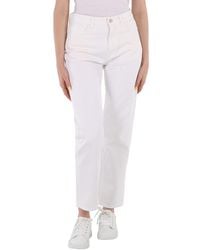 Moncler - Ladies Straight-Leg Trousers, Brand Size 40 - Lyst