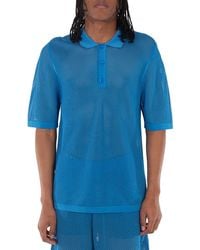 Burberry - Short Sleeve Mesh T-Shirt - Lyst