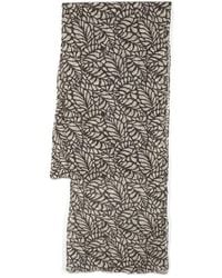 Brunello Cucinelli - Leaf Pattern Scarf, One Size - Lyst