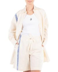 JW Anderson - Logo-Stripe Cotton Blend Shirt - Lyst