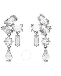 Swarovski - Mesmera Mixed Cuts Drop Earrings - Lyst