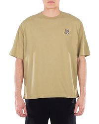 Maison Kitsuné - Fox Head Patch Oversized T-Shirt - Lyst