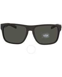 Costa Del Mar - Cta Del Mar Spearo Xl Grey Polarized Glass Rectangular Sunglasses - Lyst