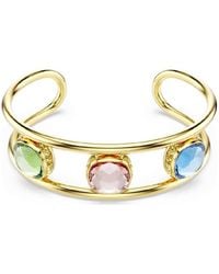 Swarovski - Chroma Cushion-Cut Cuff Bracelet, Size Medium - Lyst