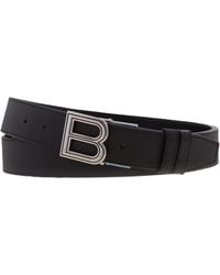 Bally - B-Logo Reversible Leather Belt - Lyst
