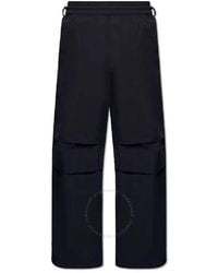 Burberry - Wide Leg Equestrian Knight Track Pants - Lyst