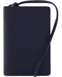 Ferragamo - Logo Stamp Leather Passport Holder - Lyst