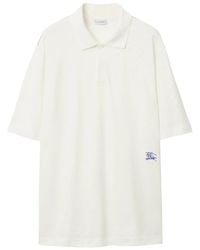 Burberry - Equestrian Knight-Detail Short Sleeve Polo Shirt - Lyst