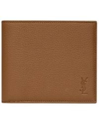 Saint Laurent - East/West Cassandre Shadow Wallet - Lyst