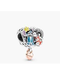 PANDORA - Disney Lilo And Stitch Sterling And 14K Rose-Plated Charm - Lyst