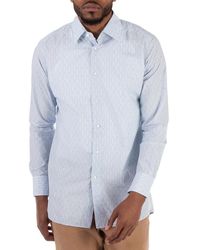 BOSS - Long Sleeve Cotton Shirt, Brand Size 40 Neck - Lyst