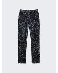 Givenchy - Patterned Denim Trousers - Lyst