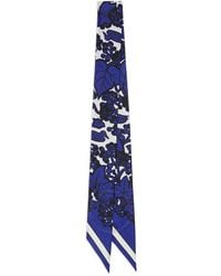 Burberry - Ivy Floral-Print Silk Scarf - Lyst