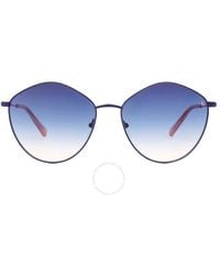 Calvin Klein - Blue Gradient Oval Sunglasses Ckj22202s 405 61 - Lyst