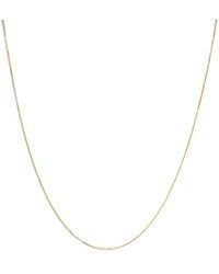 Haus of Brilliance - Solid 14K 0.75Mm Classic Box Chain Necklace. Chain - Lyst