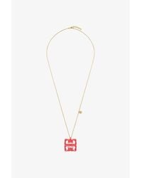 Givenchy - 4G Liquid Golden Color Pendant Necklace_Coral - Lyst