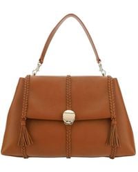 Chloé - Grained Bull Leather Large Penelope Shoulder Bag - Lyst