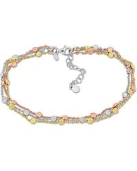 Amour - Multi-Strand Anklet With Lobster Clasp - Lyst