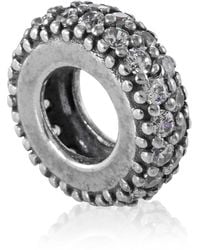 PANDORA - Clear Sparkle Spacer Charm - Lyst