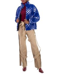 Burberry - Reversible Check Fleece Jacket, Brand Size 6 (Us - Lyst