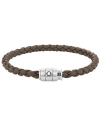 Montblanc - Meisterstuck Steel & Mastic Leather Bracelet - Lyst