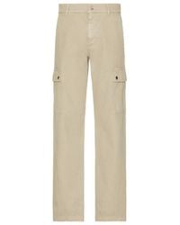 Burberry - Straight-Leg Cotton Cargo Trousers, Brand Size 46 Waist - Lyst