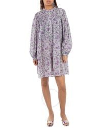 Isabel Marant - Danael Smocked Dress, Brand Size 36 (Us - Lyst