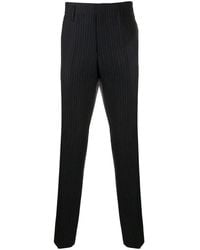 Ferragamo - Pinstriped Straight-Leg Trousers - Lyst