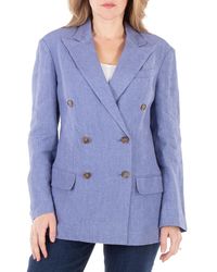 Polo Ralph Lauren - Delave Double-Breasted Linen Blazer - Lyst