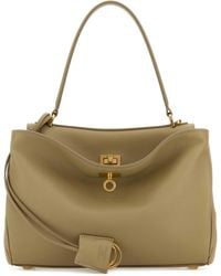 Balenciaga - Sage Green Leather Small Rodeo Handbag - Lyst