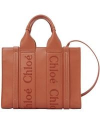 Chloé - Small Woody Logo Tote Bag - Lyst