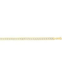 Kylie Harper - 14K Two-Tone Diamond-Cut Pave Miami Cuban Curb Chain Bracelet - Lyst