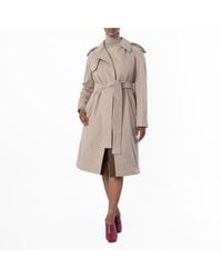 Burberry - Cashmere Wrap Belted Trench Coat, Brand Size 8 Us - Lyst