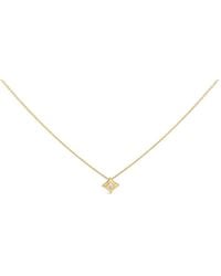 Haus of Brilliance - 10K 1/5 Cttw Bezel Set Princess Diamond Kite Shaped Solitaire Pendent Necklace - Lyst