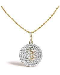 Haus of Brilliance - 10K 2-1/3 Cttw Diamond Bitcoin Letter B Pendant Necklace - Lyst