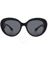 Burberry - Rose Dark Grey Cat Eye Sunglasses Be4298 397787 54 - Lyst