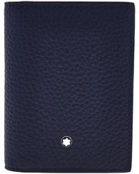 Montblanc - Midnight Grain Leather Card Holder - Lyst