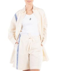 JW Anderson - Logo-Stripe Cotton Blend Shirt - Lyst