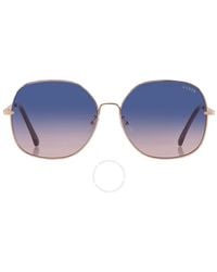 Guess Factory - Blue Gradient Butterfly Sunglasses Gf0385 28w 61 - Lyst