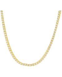 Kylie Harper - 14K Over Cubic Zirconia Cz Tennis Necklace - Lyst