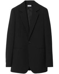Burberry - Checked Wool Blazer, Brand Size 10 Us - Lyst