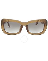 Yohji Yamamoto - X Linda Farrow Clear Flash Rectangular Sunglasses Yyf Spider C2 - Lyst