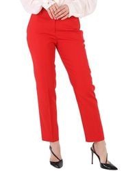 Burberry - Ladies Bright High-Waisted Wool Tailored Trousers, Brand Size 6 (Us - Lyst
