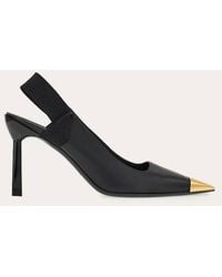 Ferragamo - Alhena 85 Pointed-Toe Slingback High Heels - Lyst