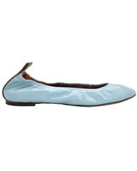 Lanvin - Patent Leather Ballerina Flats - Lyst