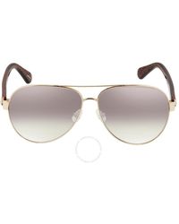 Kate Spade - Mirror Gradient Pilot Sunglasses Geneva/s 0eyr/nq 59 - Lyst