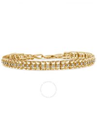 Haus of Brilliance - 10k Yellow Gold Plated .925 Sterling Silver 2.0 Cttw Diamond Double-link 7'' Tennis Bracelet - Lyst